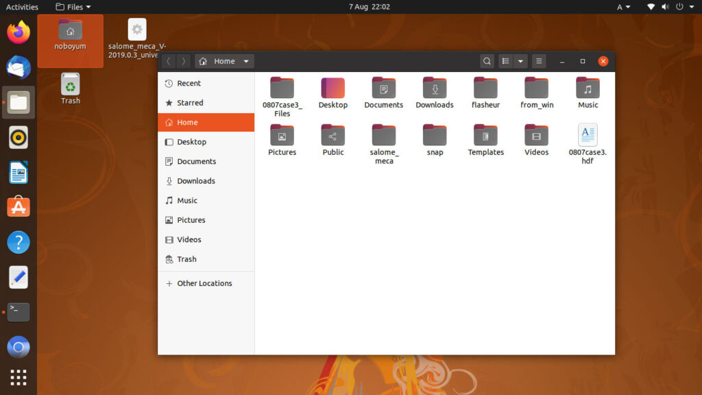 Ubuntuのスクリーンショット